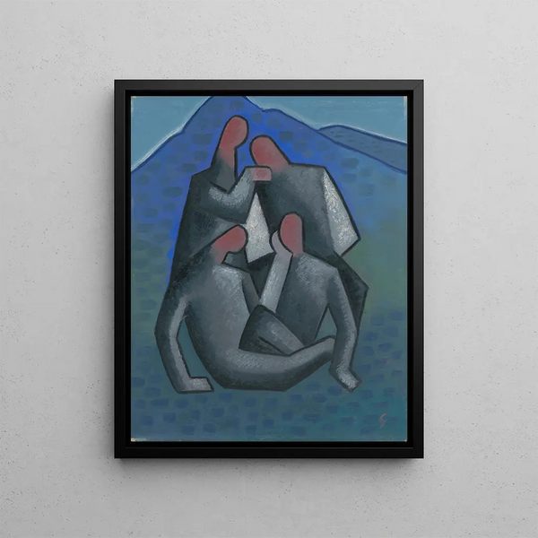 The Thieves - Mikuláš Galanda — framed artwork on a wall