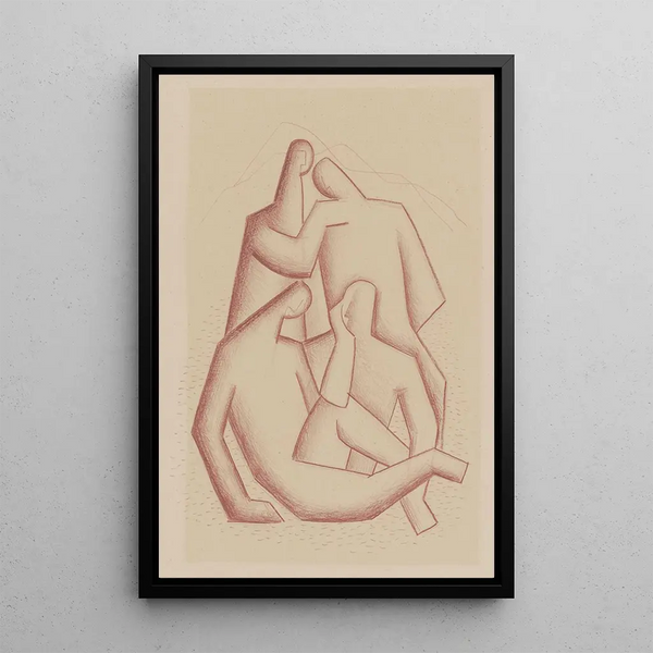 Sad Bandits - Mikuláš Galanda — framed artwork on a wall