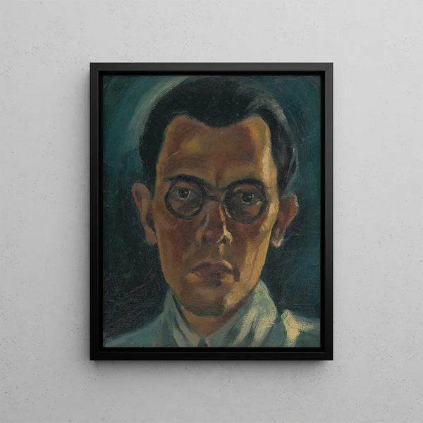 Self-portrait - Mikuláš Galanda — framed artwork on a wall