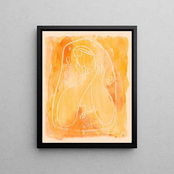 Reflective Painting - Mikuláš Galanda — framed artwork on a wall