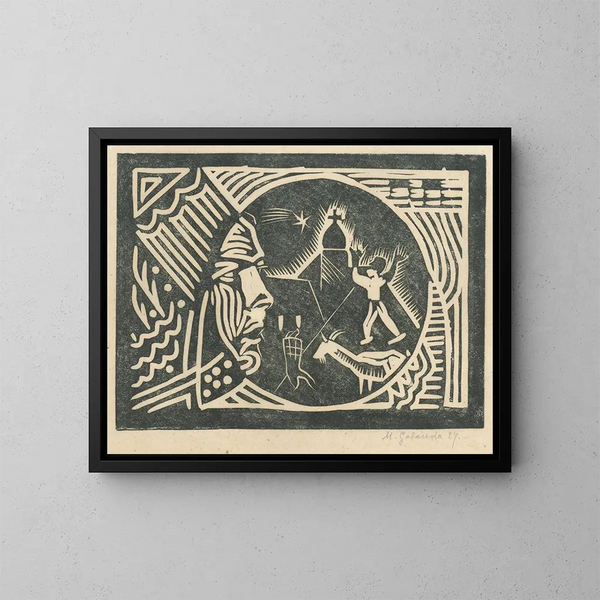 Through the Eyes of a Painter - Mikuláš Galanda — framed artwork on a wall