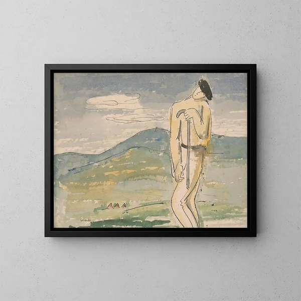 Unaven ptnik - Mikuláš Galanda — framed artwork on a wall
