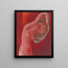 Woman undressing - Mikuláš Galanda — framed artwork on a wall