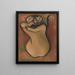 Woman washing herself - Mikuláš Galanda — framed artwork on a wall