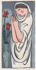 Woman and Flower - Mikuláš Galanda — artwork view