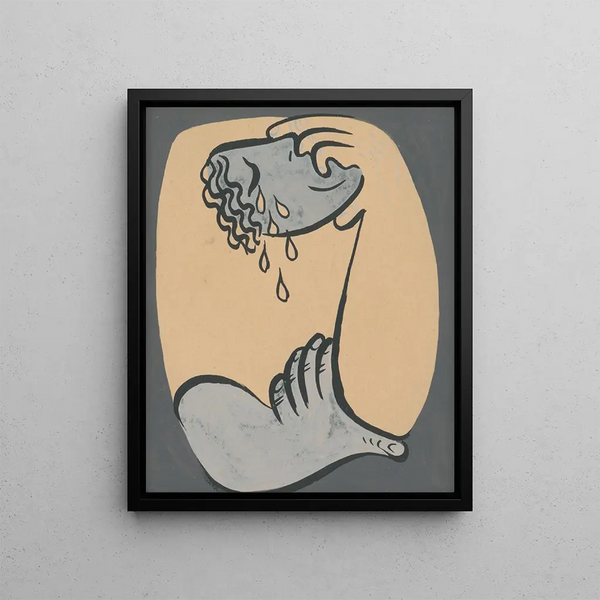 Mensonge - Mikuláš Galanda — framed artwork on a wall