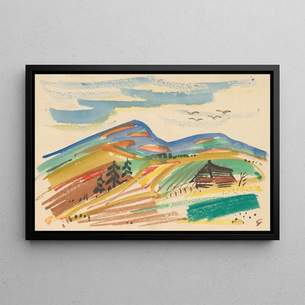 Turčianske Teplice - Mikuláš Galanda — framed artwork on a wall