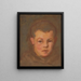 Head of a Boy - Milan Thomka Mitrovský — framed artwork on a wall