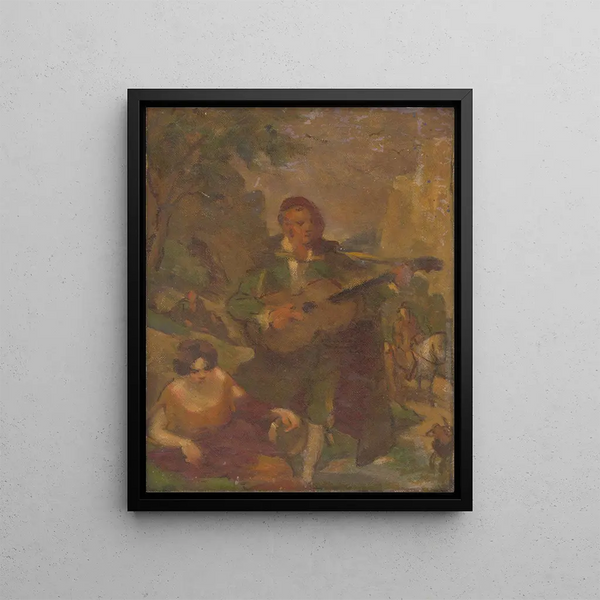 Guitarist - Milan Thomka Mitrovský — framed artwork on a wall