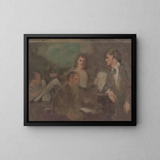 Concert à domicile - Milan Thomka Mitrovský — framed artwork on a wall