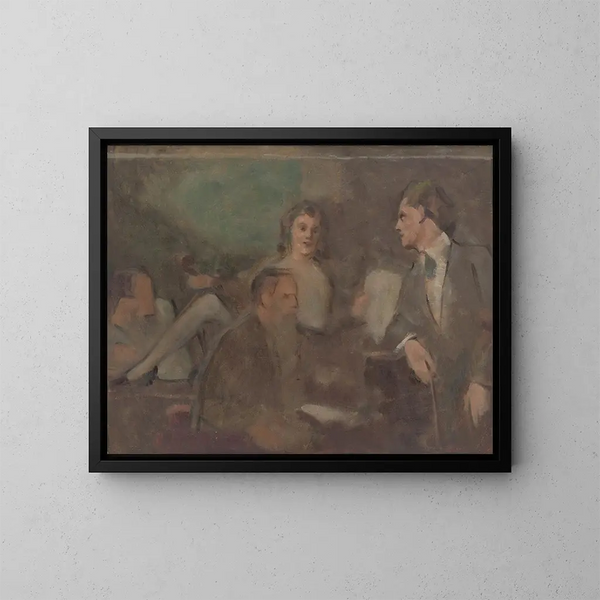 Concert à domicile - Milan Thomka Mitrovský — framed artwork on a wall