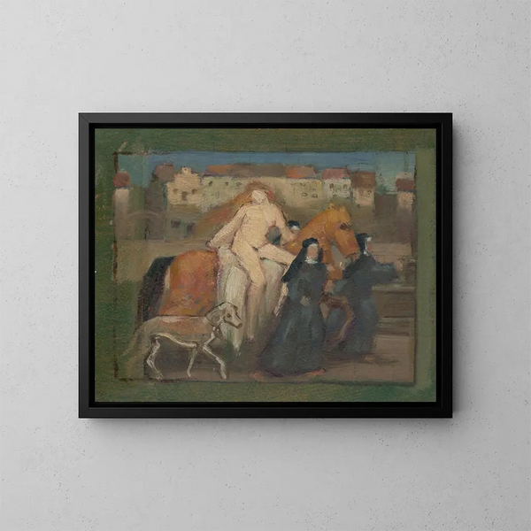 Lady Godiva - Milan Thomka Mitrovský — framed artwork on a wall
