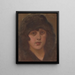 Dame au chapeau noir - Milan Thomka Mitrovský — framed artwork on a wall
