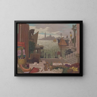 Souvenirs de Venise - Milan Thomka Mitrovský — framed artwork on a wall