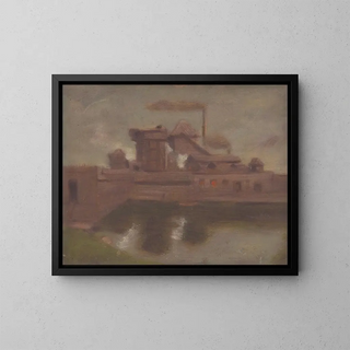 Old Factory - Milan Thomka Mitrovský — framed artwork on a wall