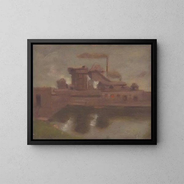 Old Factory - Milan Thomka Mitrovský — framed artwork on a wall