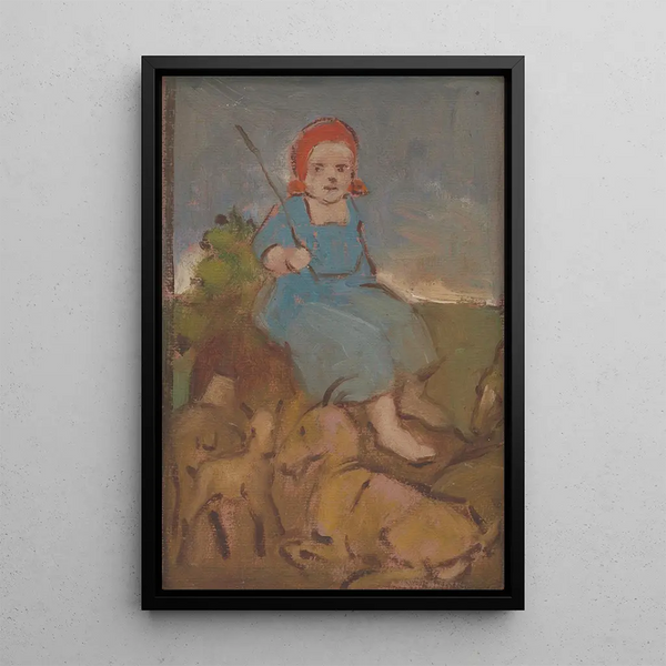 Easter Painting - Milan Thomka Mitrovský — framed artwork on a wall
