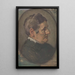 Study of Oval Portrait - Milan Thomka Mitrovský — framed artwork on a wall