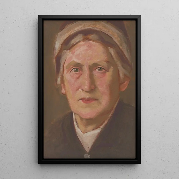 Portrait painting of E M Oltsov - Milan Thomka Mitrovský — framed artwork on a wall