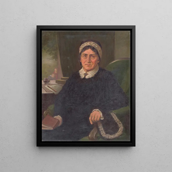 Portrait painting of E. Moltsov - Milan Thomka Mitrovský — framed artwork on a wall