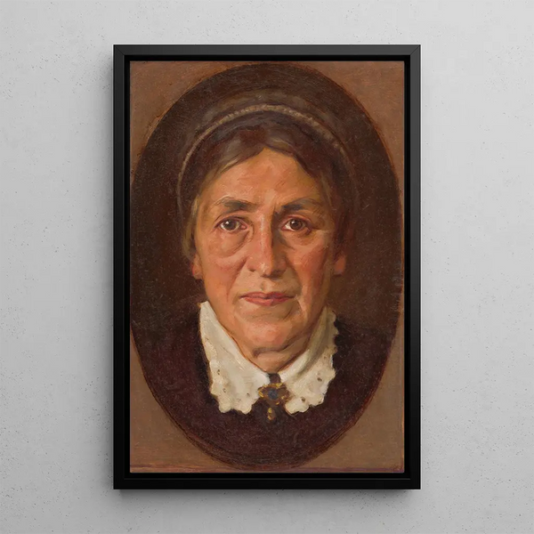 Portrait of Elena Martha Oltsov - Milan Thomka Mitrovský — framed artwork on a wall