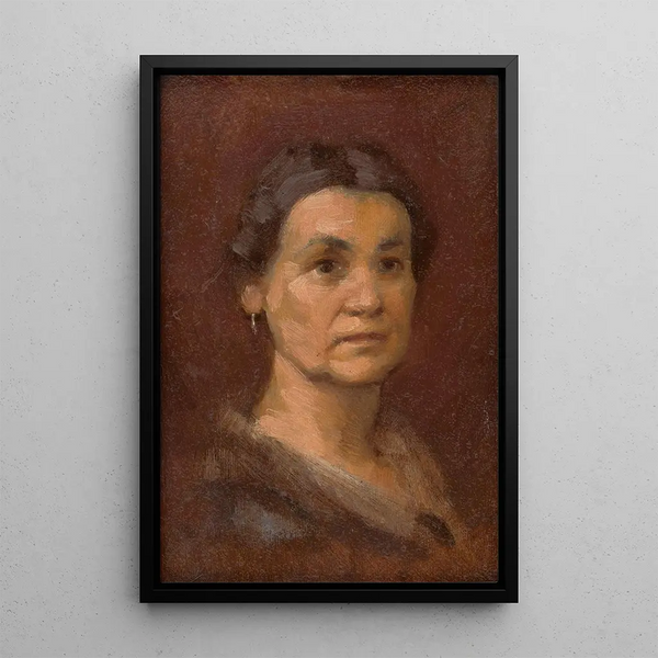 Portrait of Mrs. Robrov - Milan Thomka Mitrovský — framed artwork on a wall