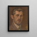 Portrait Painting of P. Trunkt - Milan Thomka Mitrovský — framed artwork on a wall