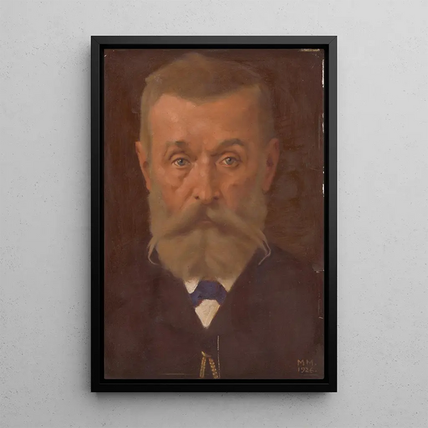 Portrait of Svetozár Hurban Vajanský - Milan Thomka Mitrovský — framed artwork on a wall
