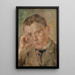 Portrait of a Boy - Milan Thomka Mitrovský — framed artwork on a wall