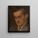 Portrait of a Man - Milan Thomka Mitrovský — framed artwork on a wall