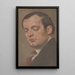 Portrait of a man with a tie - Milan Thomka Mitrovský — framed artwork on a wall