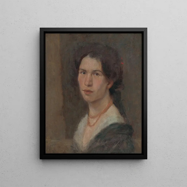 Portrait of the artist Jonov - Milan Thomka Mitrovský — framed artwork on a wall