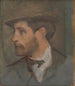 Reproduction of the painting Self-portrait - Milan Thomka Mitrovsk