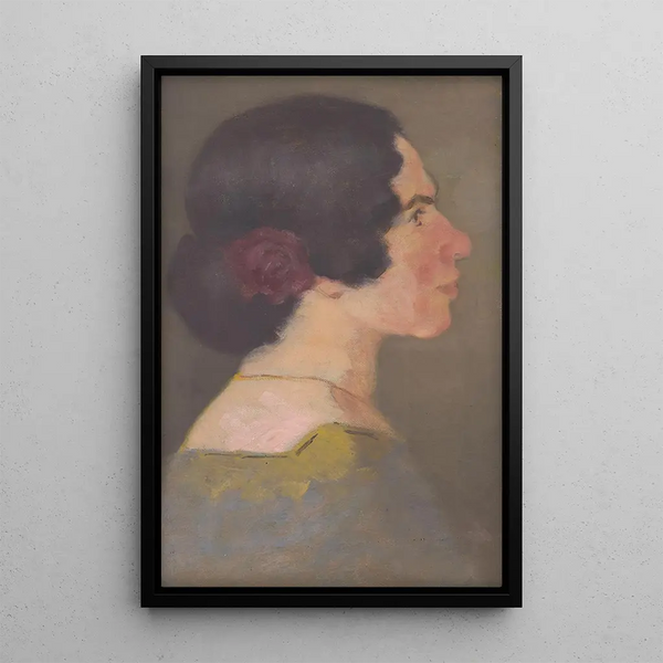 Study for the portrait of the artist Jonov - Milan Thomka Mitrovský — framed artwork on a wall