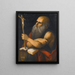 Saint Jerome in His Study - Milanese School — framed artwork on a wall