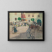 Market in Myjava - Miloš Jiránek — framed artwork on a wall