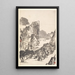 Landscape after Mi Fu - Min Zhen — framed artwork on a wall