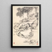 Lu Tong and servant - Min Zhen — framed artwork on a wall