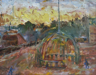 Sunrise Painting in Södertälje - Mina Carlson-Bredberg — artwork view