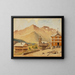 Champery and the Bounaveau Mountain, Switzerland - Miner Kilbourne Kellogg — framed artwork on a wall