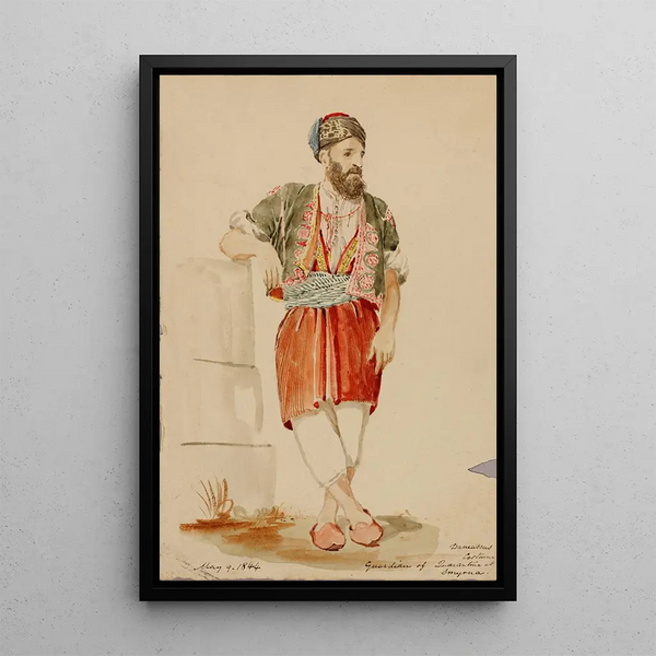Costume de Damas - Miner Kilbourne Kellogg — framed artwork on a wall