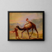 Man with Woman on a Camel - Miner Kilbourne Kellogg — framed artwork on a wall