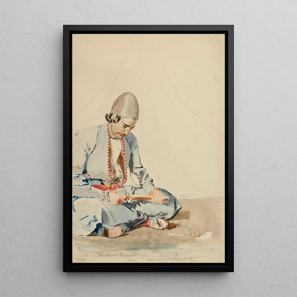 Serviteur à Saleh - Miner Kilbourne Kellogg — framed artwork on a wall