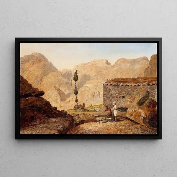 the summit of Mount Sinai with the chapel of Elijah - Miner Kilbourne Kellogg — framed artwork on a wall