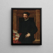 Portrait of a Gentleman - Mirabello Cavalori — framed artwork on a wall