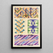 Abstract motif painting Portfolio Pl02 - Mizuki Heitaro — framed artwork on a wall