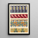 Portfolio of abstract patterns Pl15 - Mizuki Heitaro — framed artwork on a wall