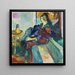 Model sitting on the sofa II - Edvard Munch — framed artwork on a wall