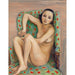 Reproduction of the painting Model in a green armchair - Nils Dardel