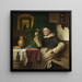 Monk tasting wine - Josef Wagner-Hhenberg — framed artwork on a wall